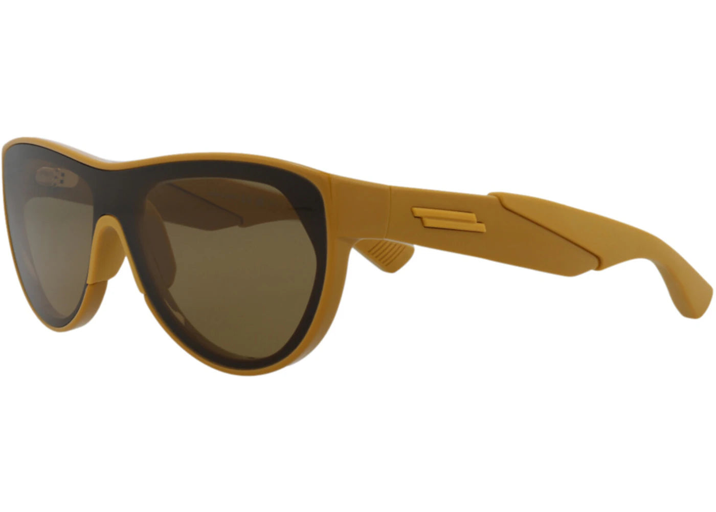 Bottega Veneta Round Oval Sunglasses Yellow/Yellow/Brown (BV1234S-30014284-003)