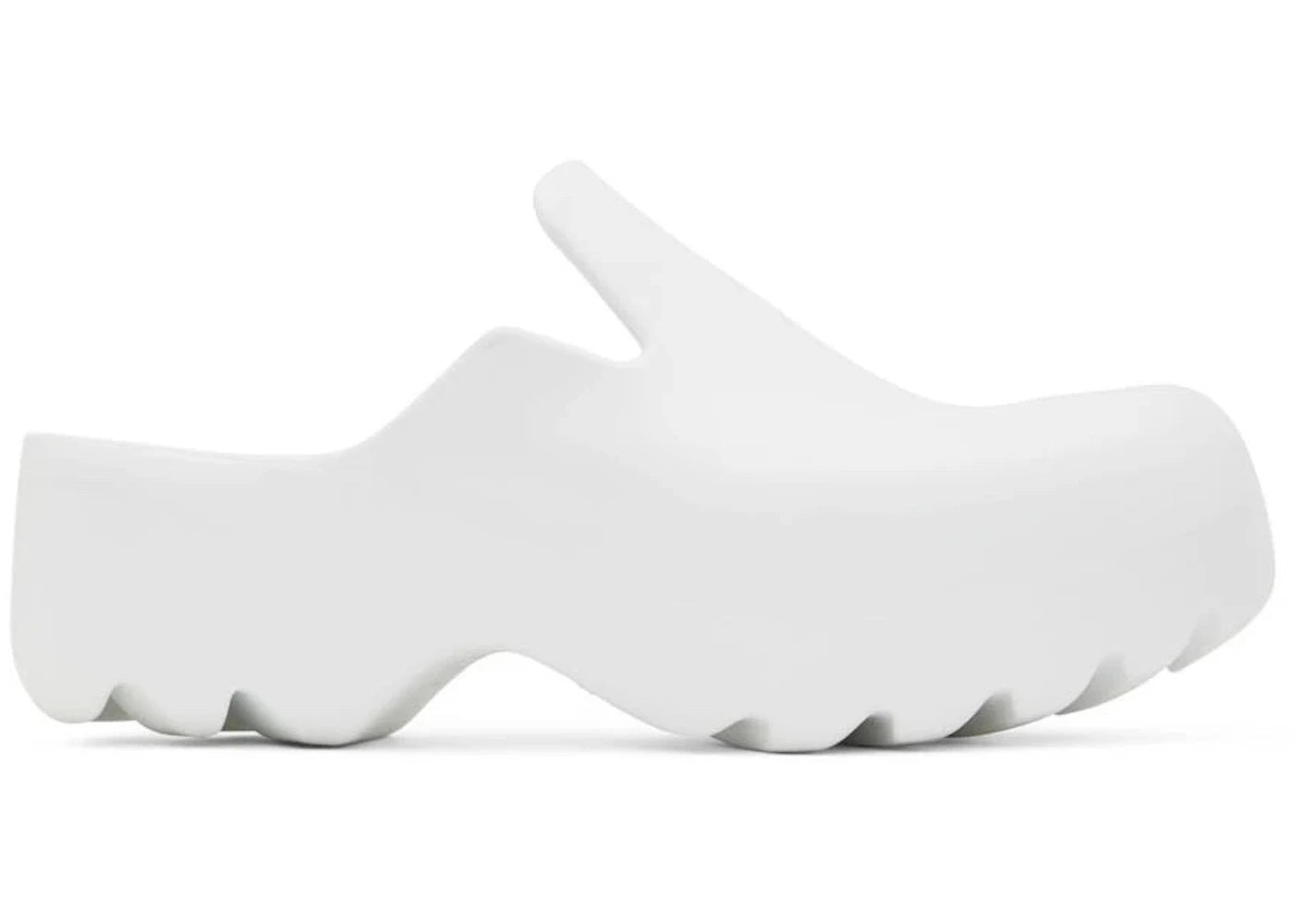Bottega Veneta Rubber Flash Clog White