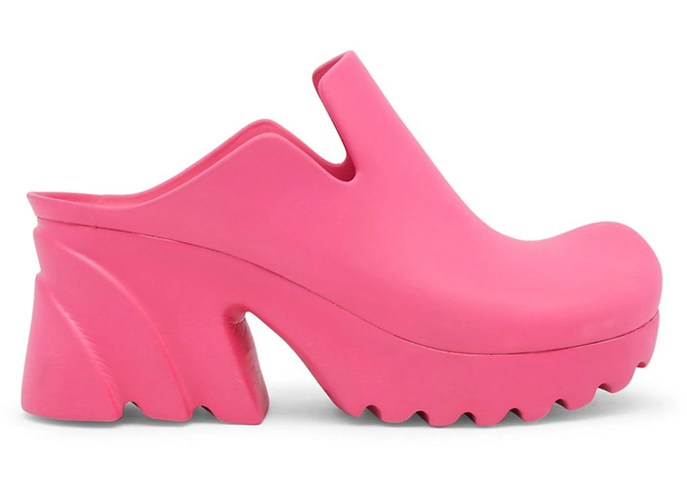 Bottega Veneta Rubber Flash Clogs Cranberry