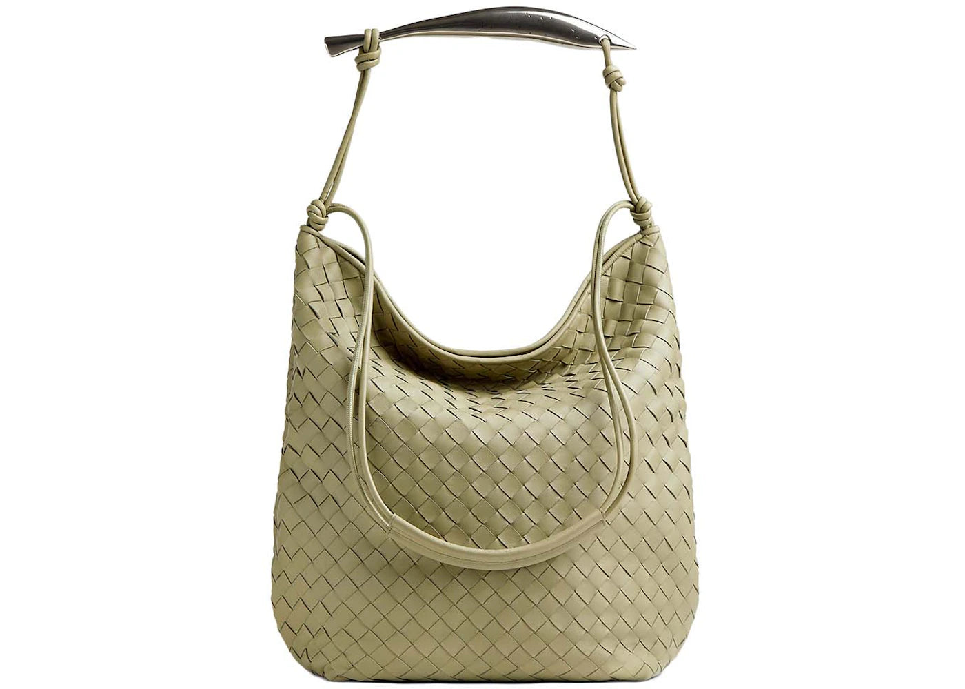 Bottega Veneta Sardine Hobo Bag Travertine