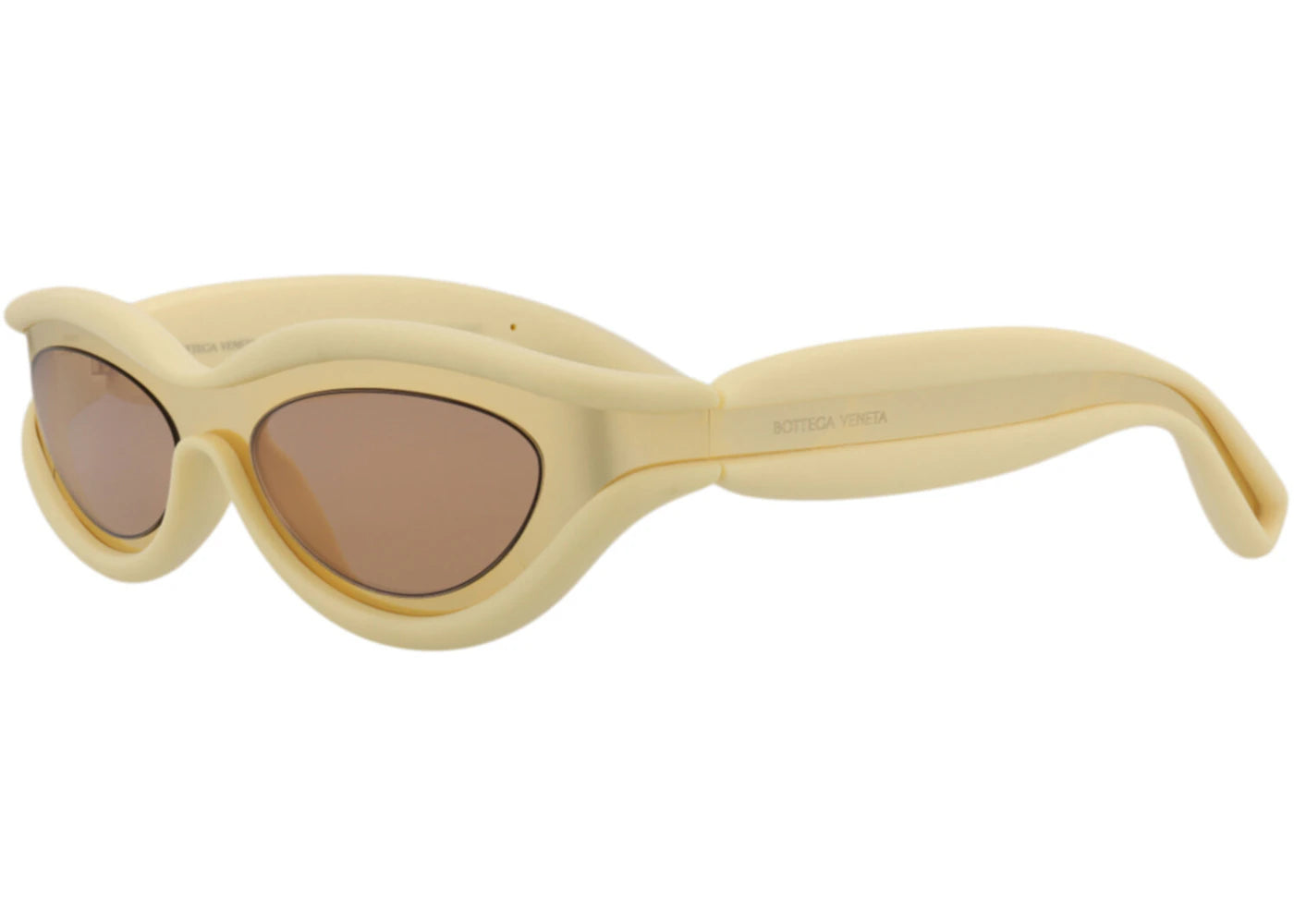 Bottega Veneta Shield Wrap Sunglasses Gold/Gold/Brown (BV1211S-30014364-005)
