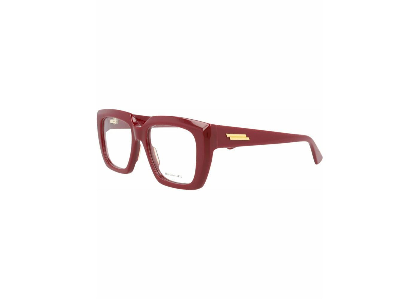 Bottega Veneta Square Eyeglasses Burgundy/Burgundy/Transparent (BV1032O-30008534-003)