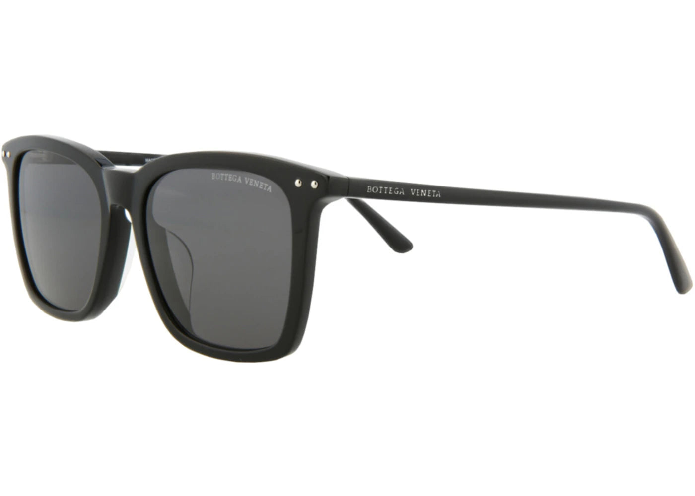Bottega Veneta Square Rectangle Sunglasses Black Black Grey (BV0251SA-30007260-001)
