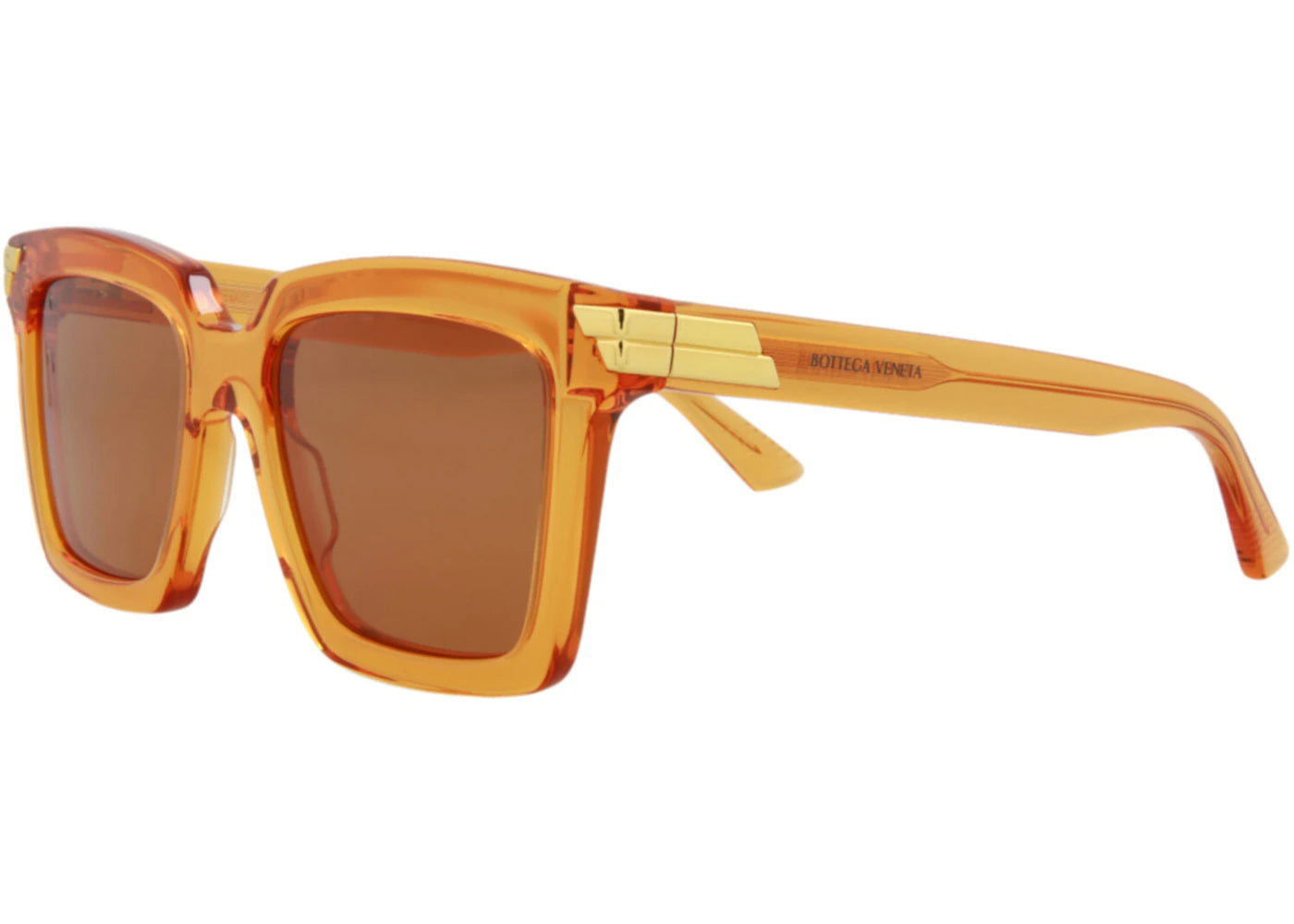 Bottega Veneta Square Sunglasses Orange/Orange(BV1005S-30008310-004)