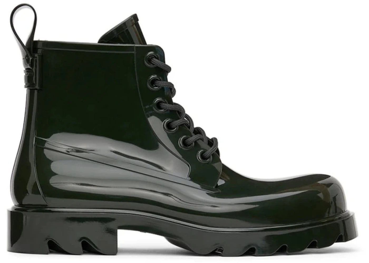 Bottega Veneta Stride Lace Up Ankle Boot Dark Green