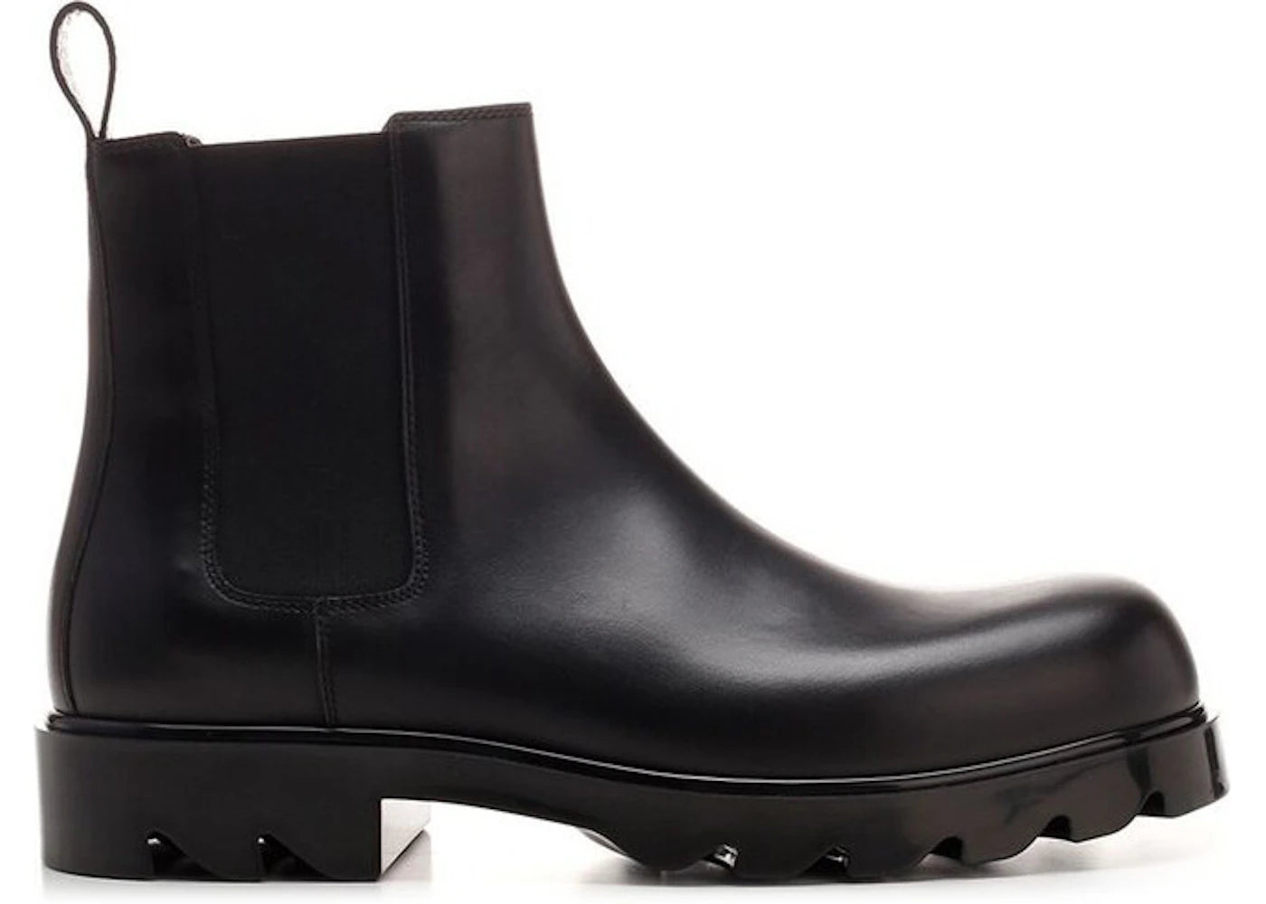 Bottega Veneta Strut Leather Chelsea Boot Black