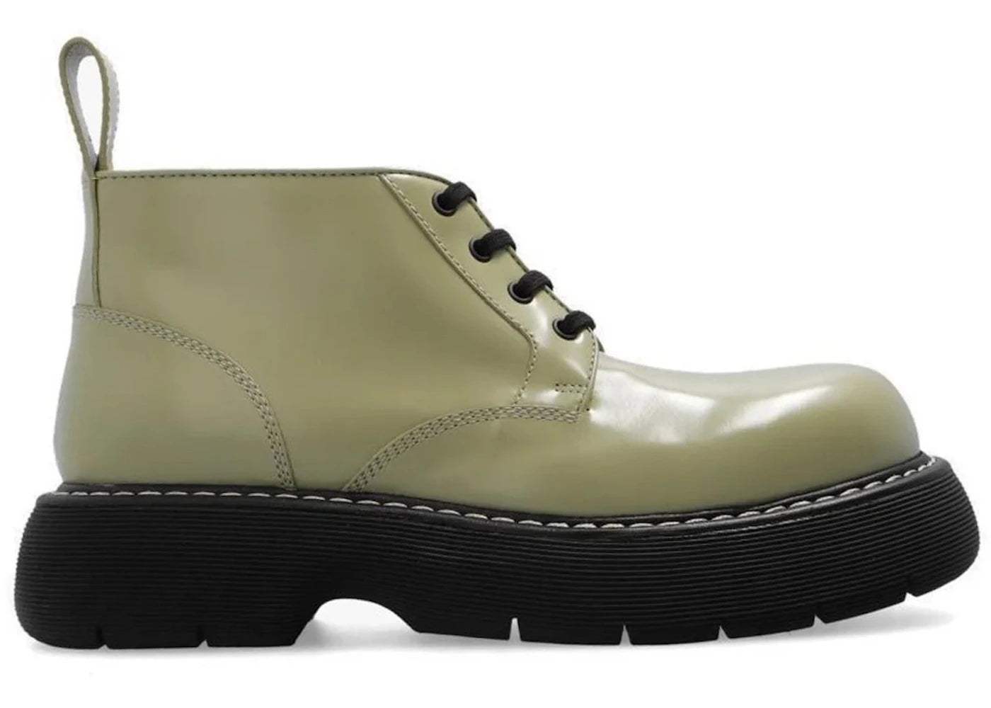 Bottega Veneta Swell Leather Shoes Green