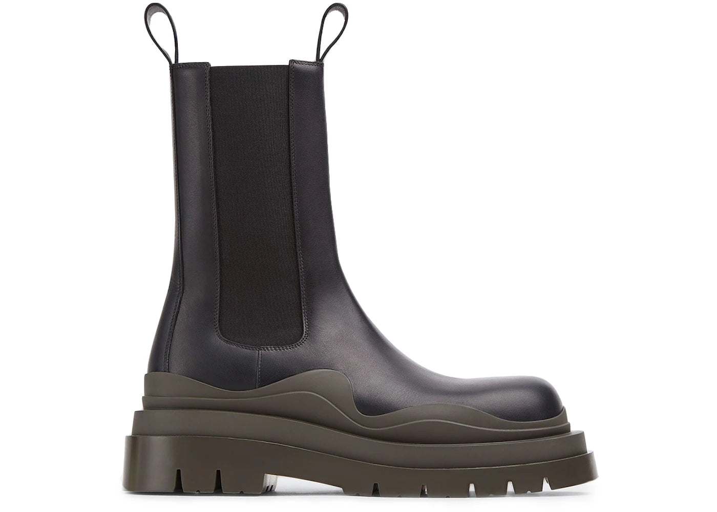 Bottega Veneta Tire Boot High Black Camping