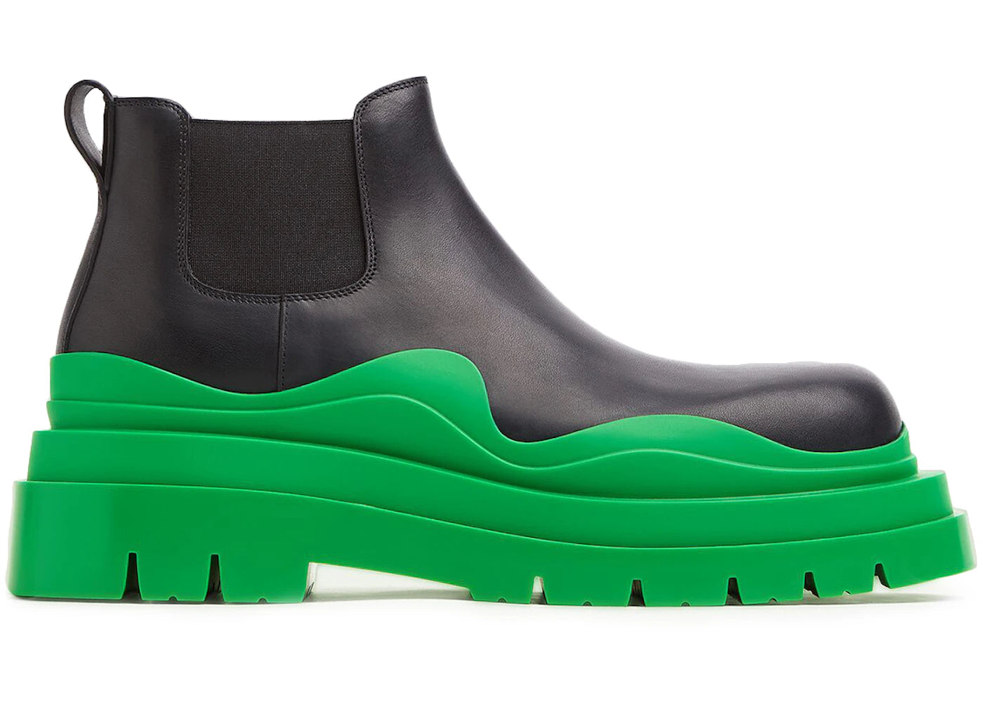 Bottega Veneta Tire Boot Mid Black Grass