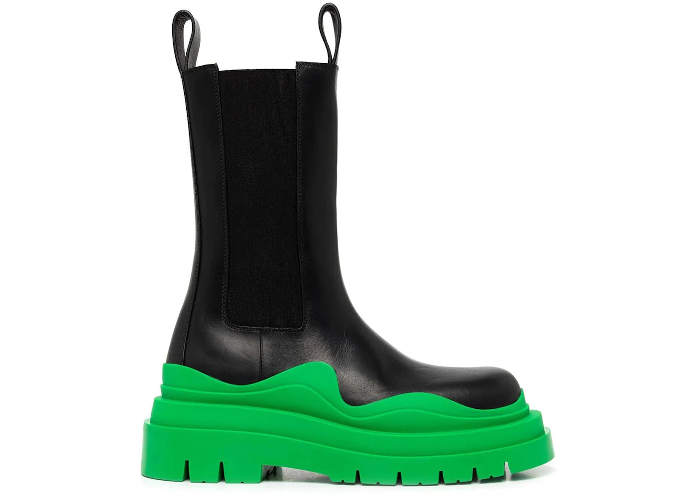 Bottega Veneta Tire Boots Black Green