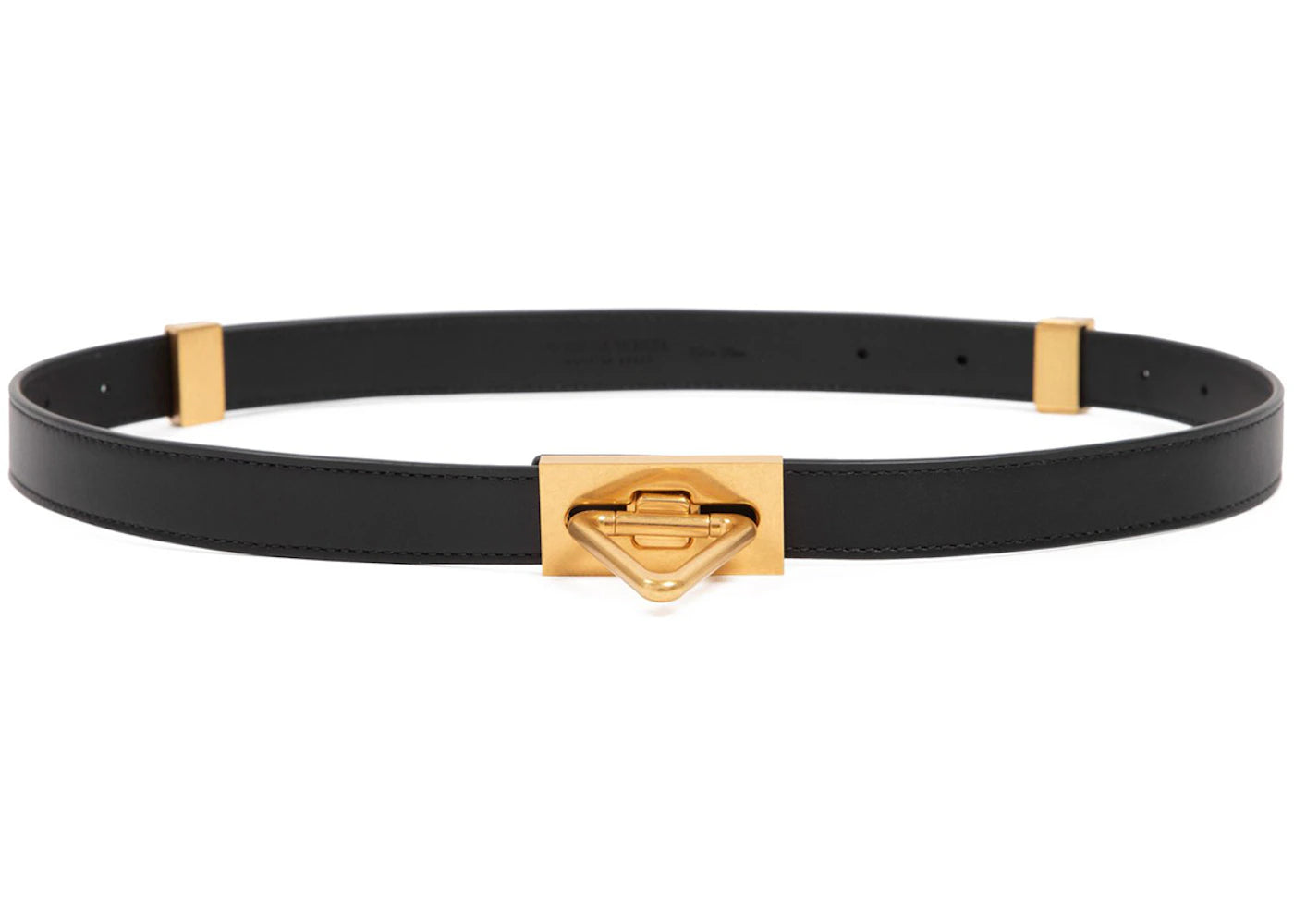Bottega Veneta Triangle Buckle Belt Black