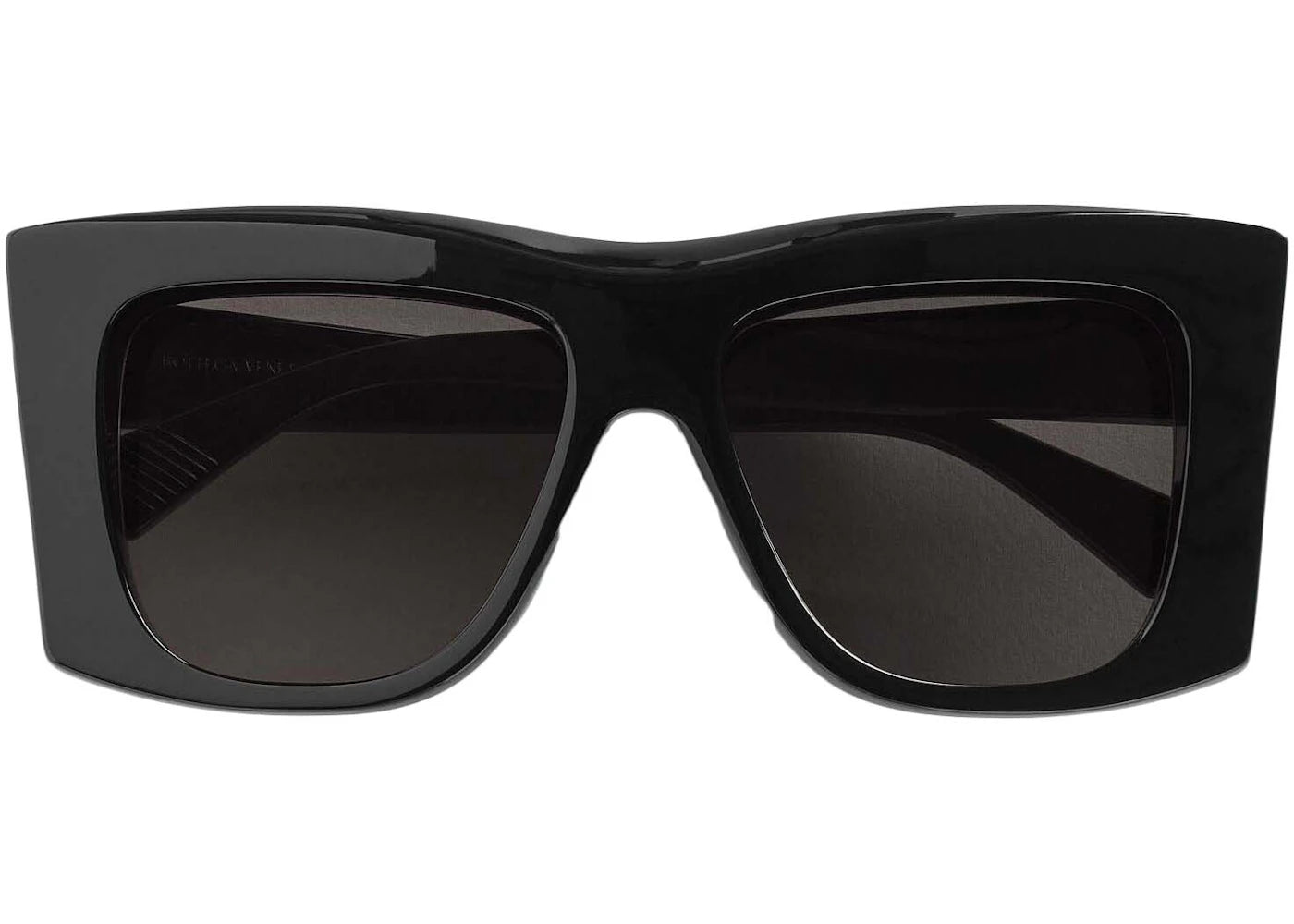 Bottega Veneta Visor Recycled Acetate Square Sunglasses Black/Grey (756333V2Q301049)