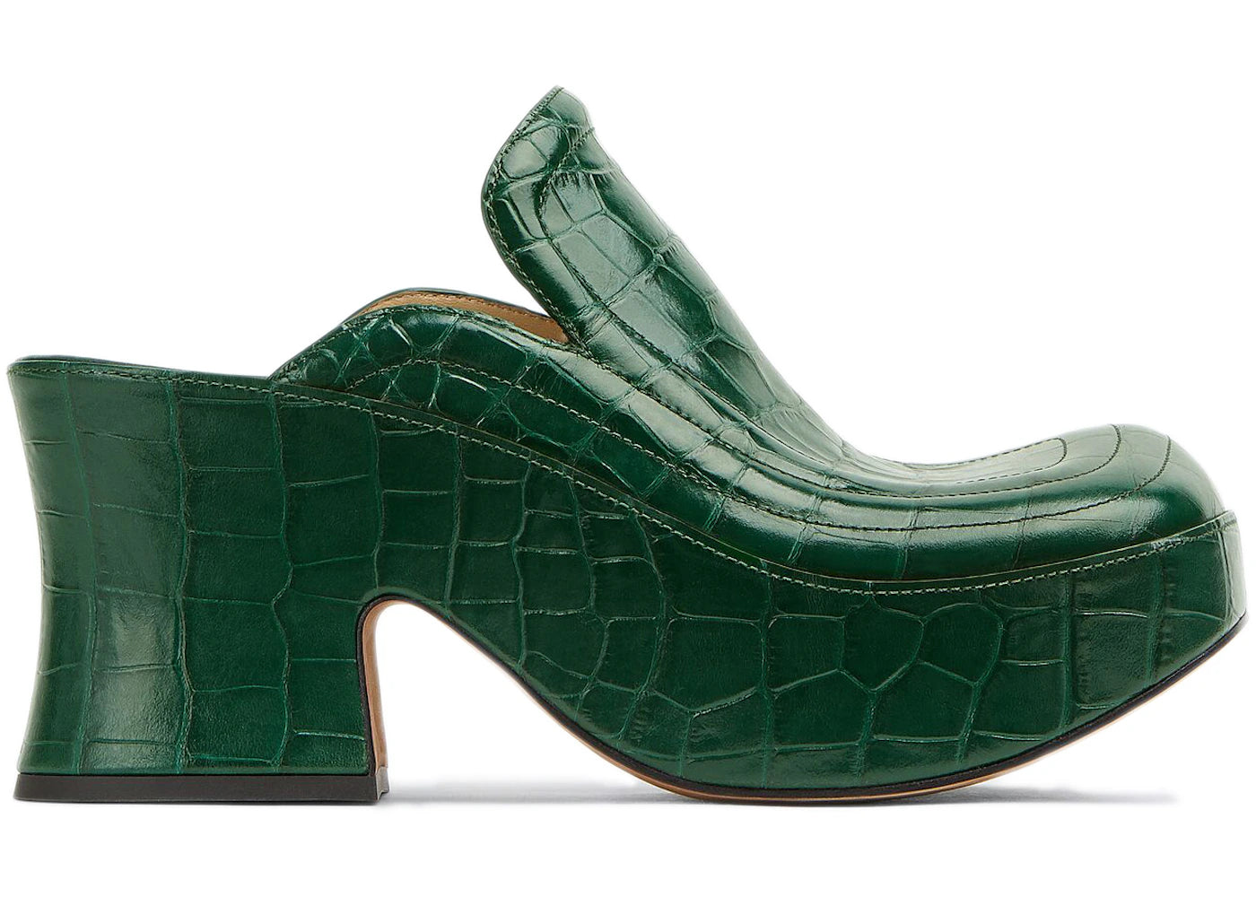 Bottega Veneta Wedge Clog Dark Green (Women's)