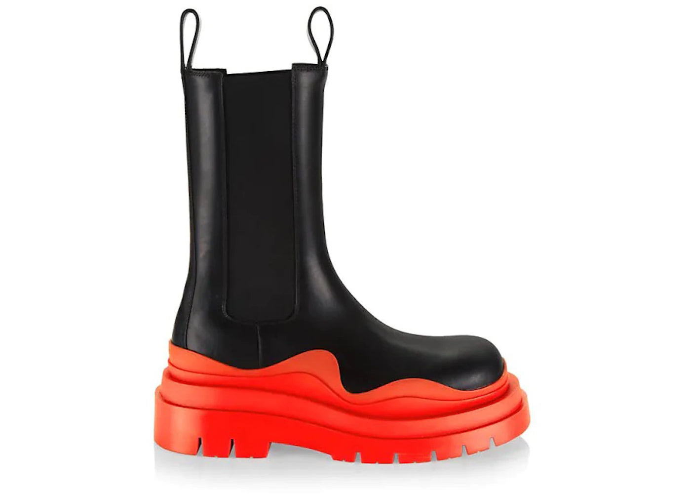 Bottega Venetta Tire Boot Black Orange