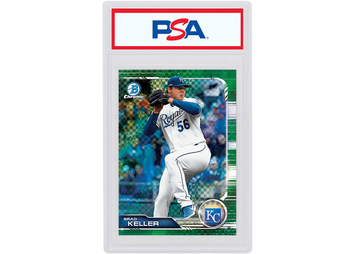 Brad Keller 2019 Bowman Chrome X Rookie Green X-Fractor /31 #54 (PSA or BGS Graded)