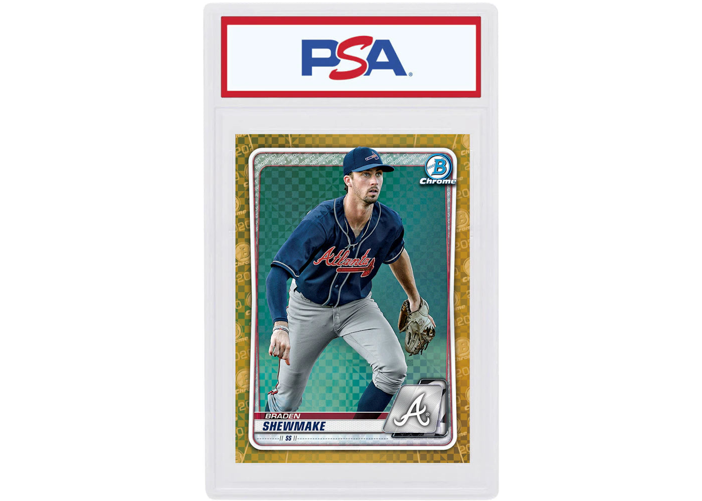 Braden Shewmake 2020 Bowman Chrome X Gold X-Fractor /3 #BCP-219