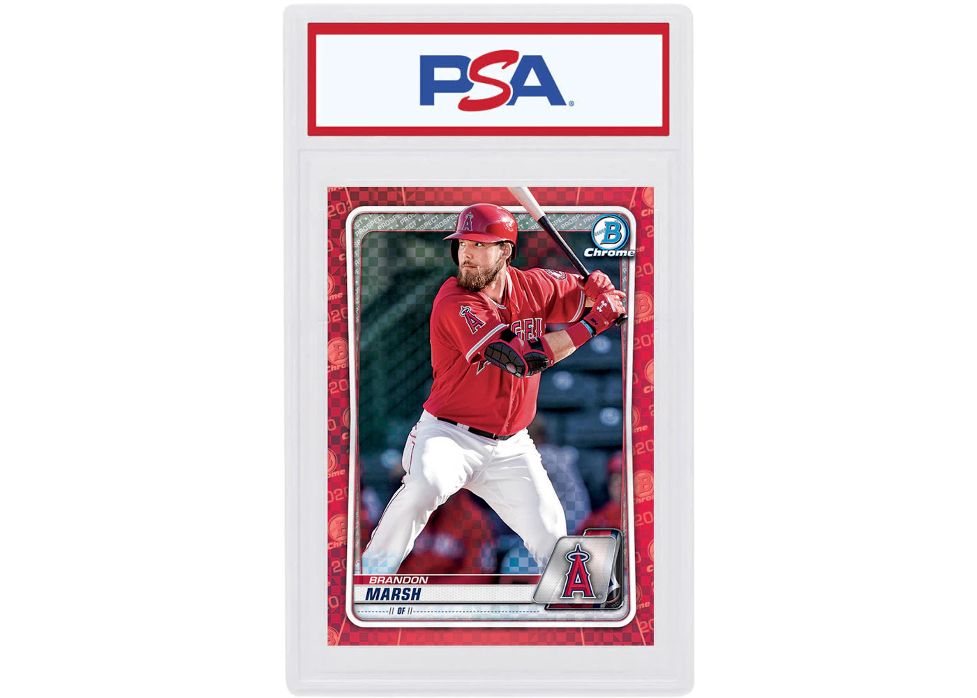 Brandon Marsh 2020 Bowman Chrome X Red X-Fractor 1/1 #BCP-166 (PSA or BGS Graded)