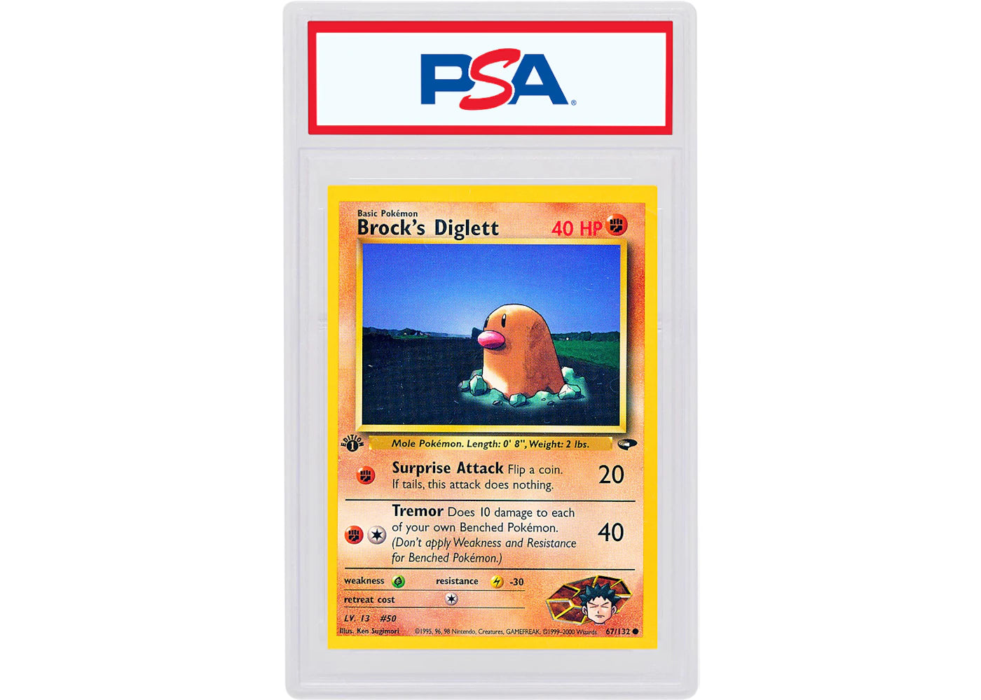 Brock's Diglett 2000 Pokemon TCG Gym Challenge 1st Edition #67/132