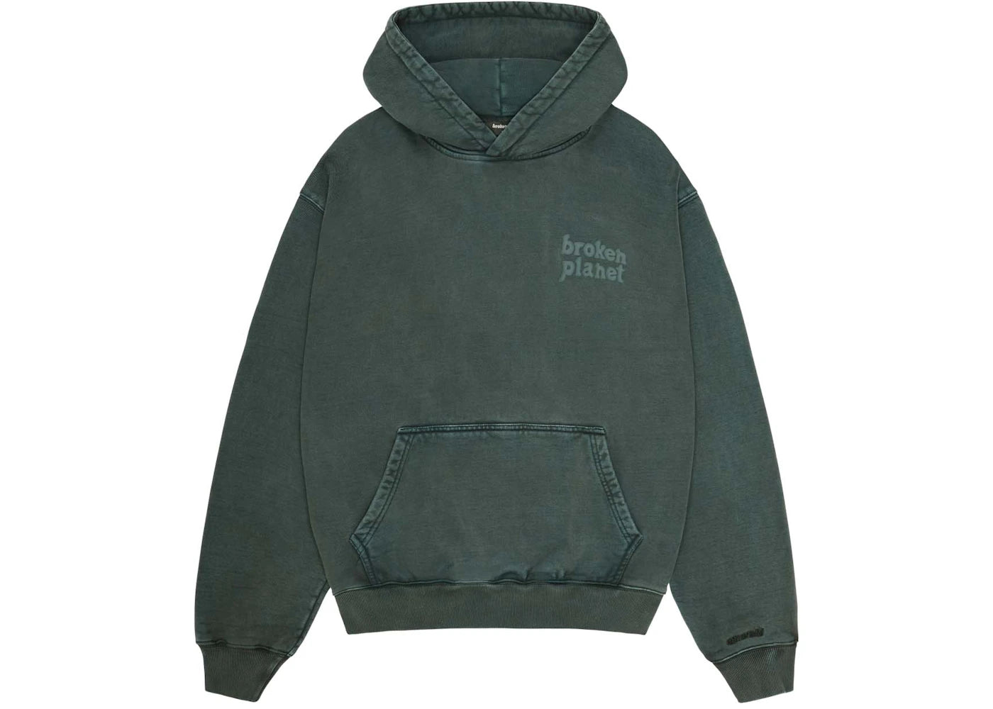 Broken Planet Basics Hoodie Washed Emerald Green