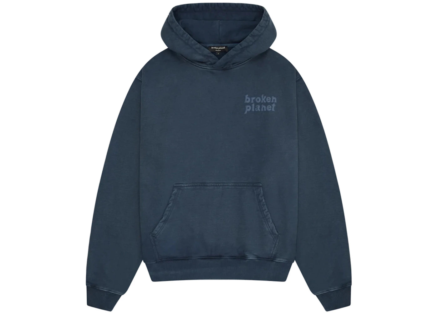 Broken Planet Basics Hoodie Washed Outer Space Blue