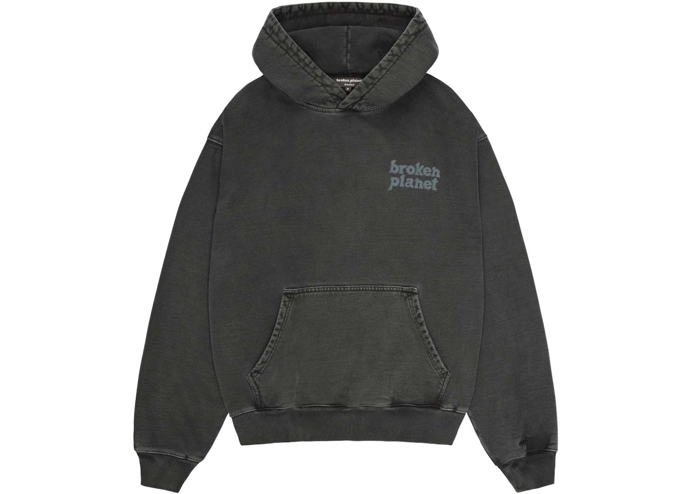 Broken Planet Basics Hoodie Washed Soot Black