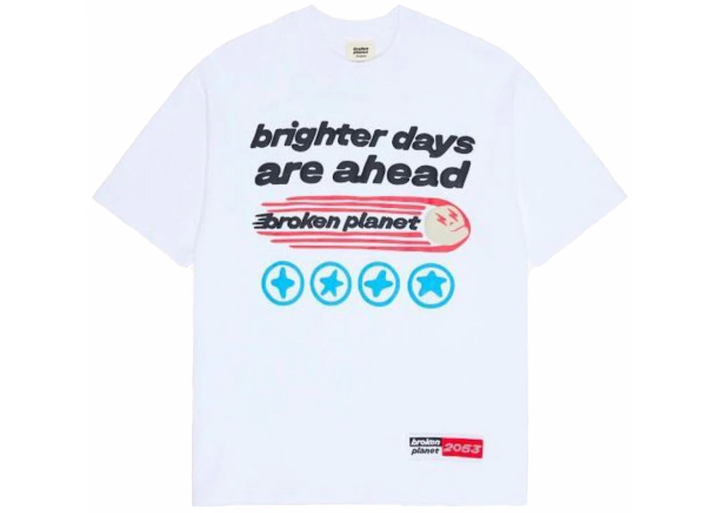 Broken Planet Brighter Days Ahead T-shirt White