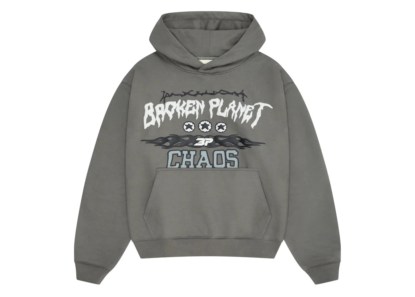 Broken Planet Chaos Hoodie Gunmetal Grey