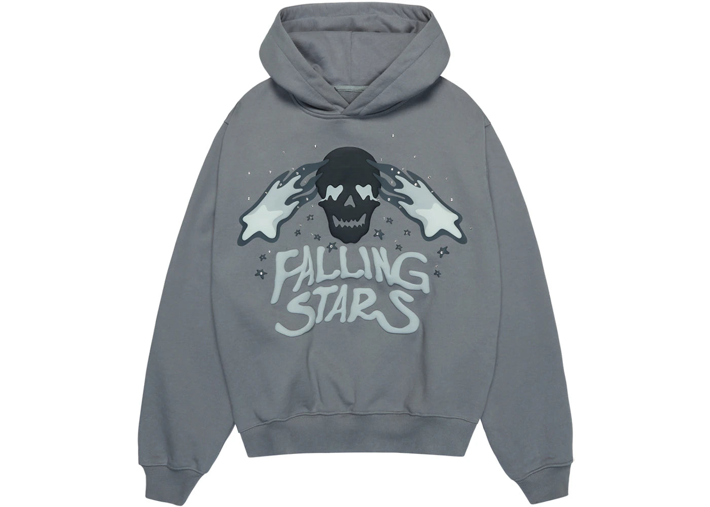 Broken Planet Falling Stars Hoodie Dark Gray