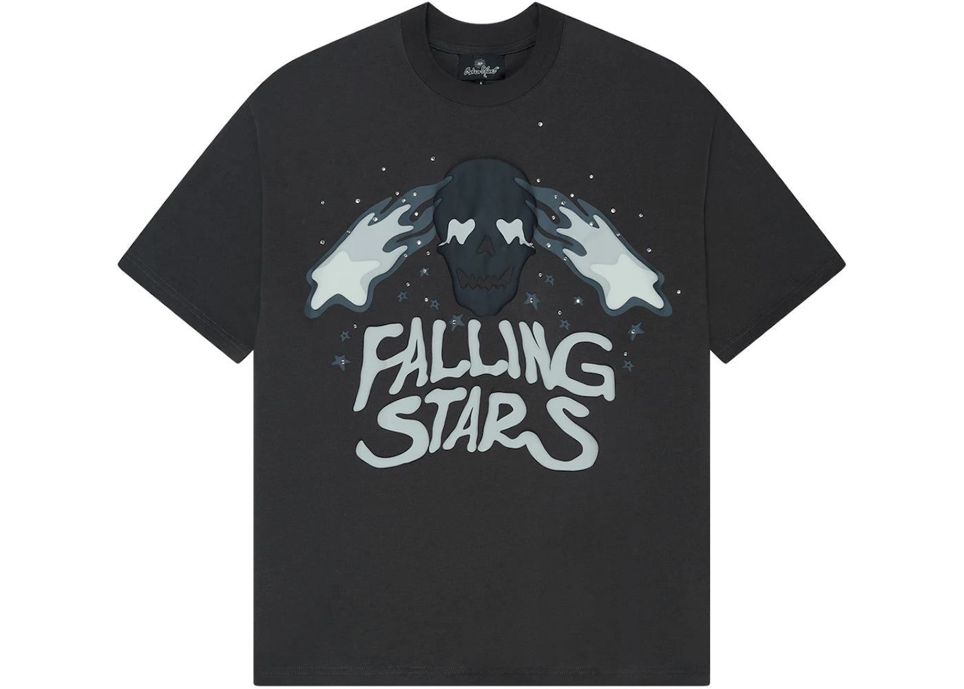 Broken Planet Falling Stars T-Shirt Soot Black