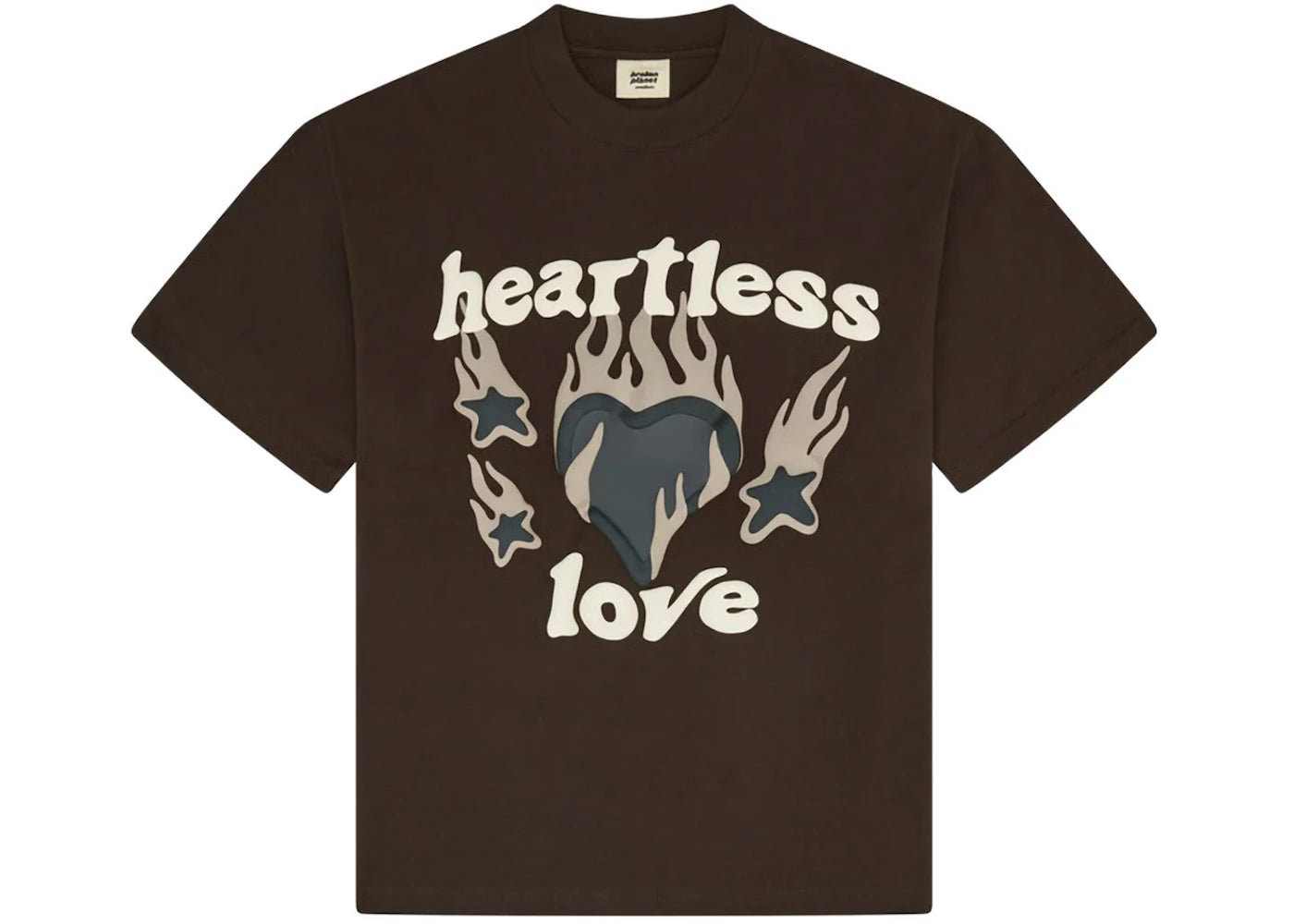 Broken Planet Heartless Love T-shirt Mocha Brown