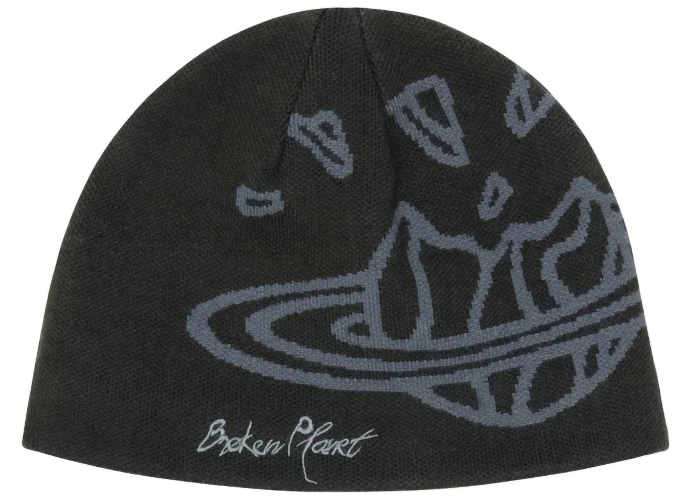 Broken Planet Logo Nylon Beanie Soot Black