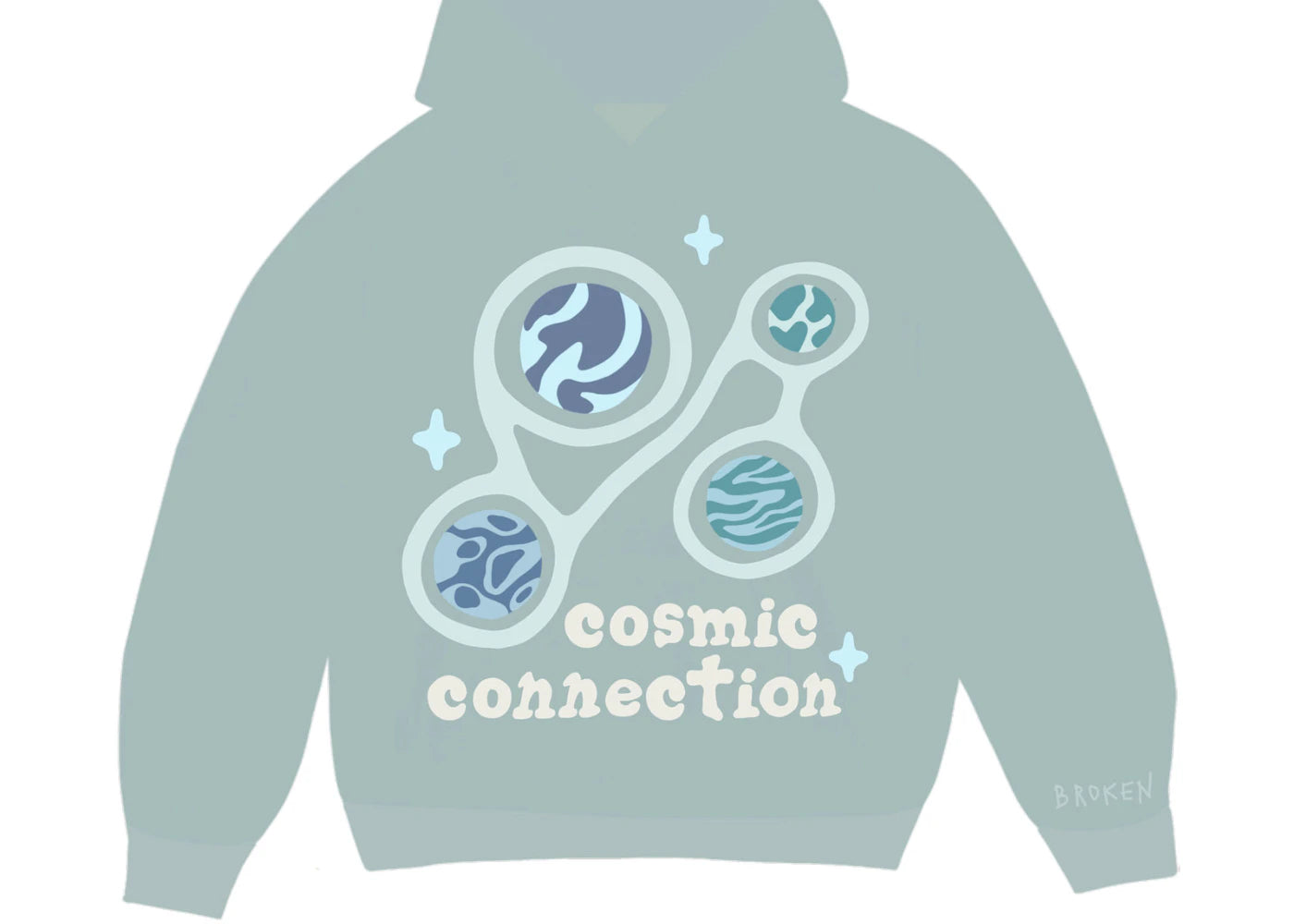 Broken Planet Cosmic Connection Hoodie Arctic