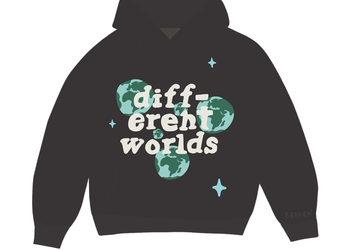 Broken Planet Different Worlds Hoodie Onyx