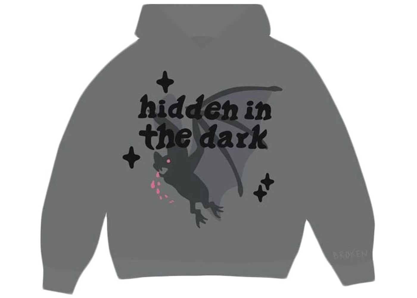 Broken Planet Hidden in the Dark Hoodie Shadow Grey