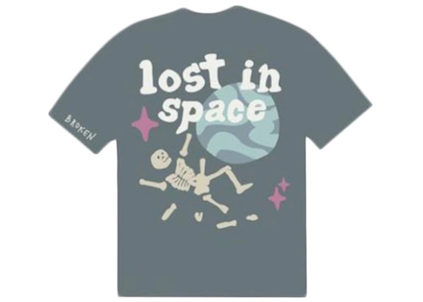 Broken Planet Lost in Space T-shirt Blue