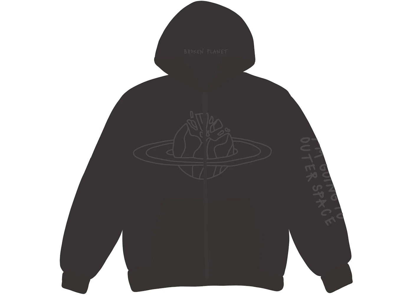 Broken Planet Outer Space Hoodie Onyx