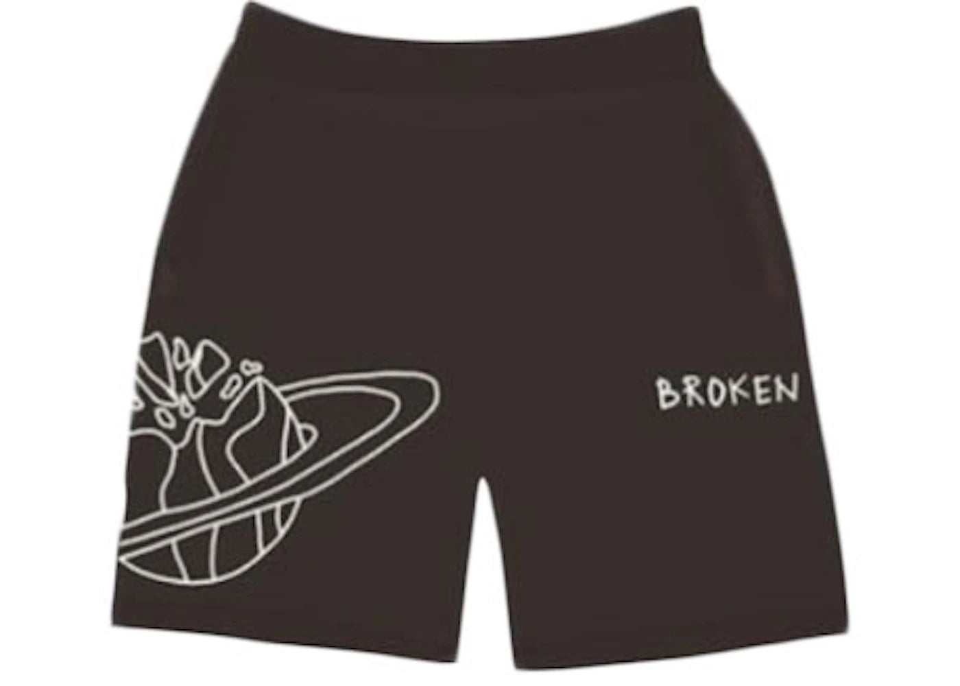 Broken Planet Outer Space Shorts Brown