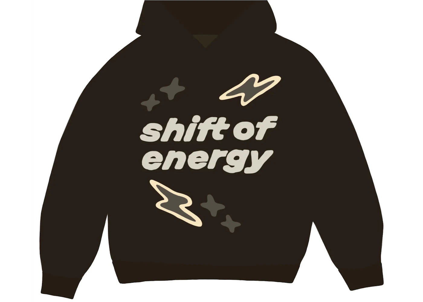 Broken Planet Shift of Energy Hoodie Dark Brown