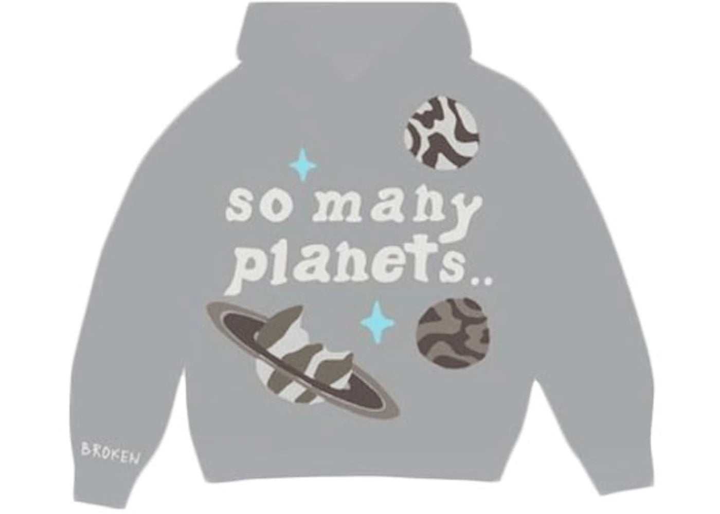 Broken Planet So Many Planets Hoodie Grey