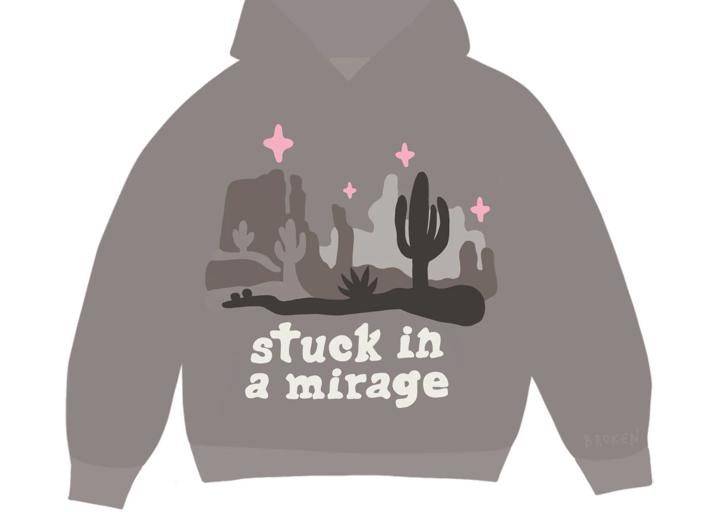 Broken Planet Stuck In A Mirage Hoodie Taupe