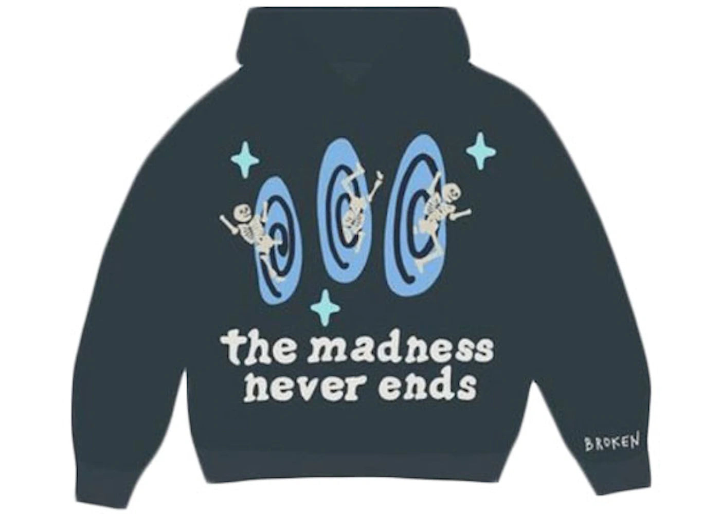 Broken Planet The Madness Never Ends Hoodie Navy