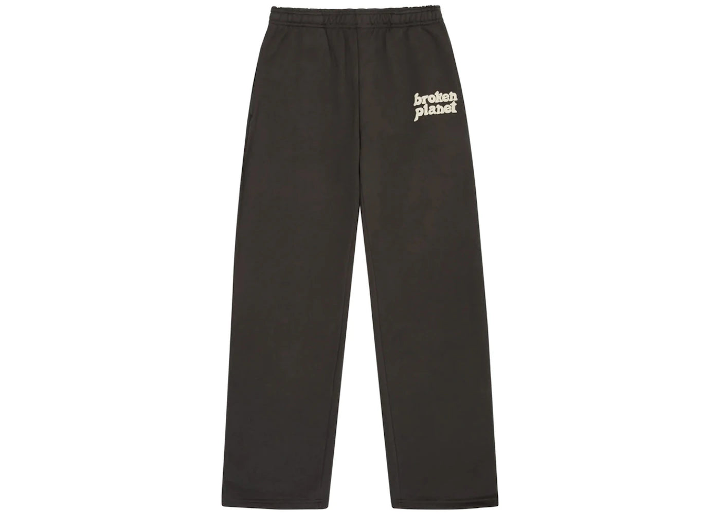 Broken Planet Straight-Leg Sweatpants Soot Black/White Logo