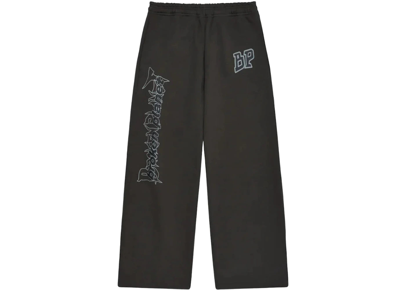 Broken Planet Wide Leg Sweatpants (FW23) Soot Black