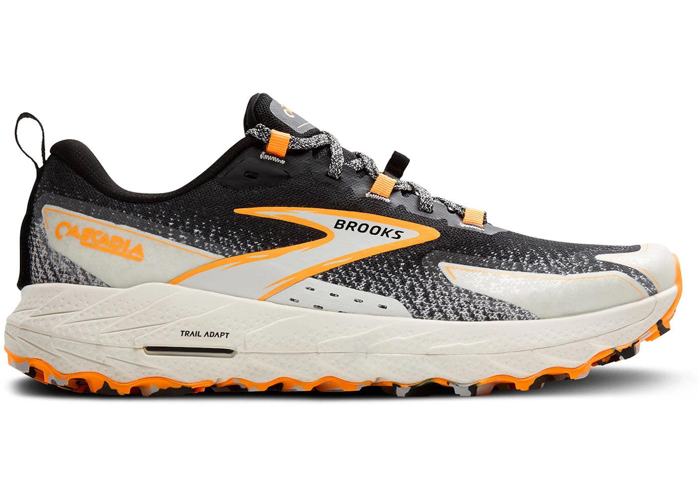 Brooks Cascadia 18 Black Blue Wash Orange