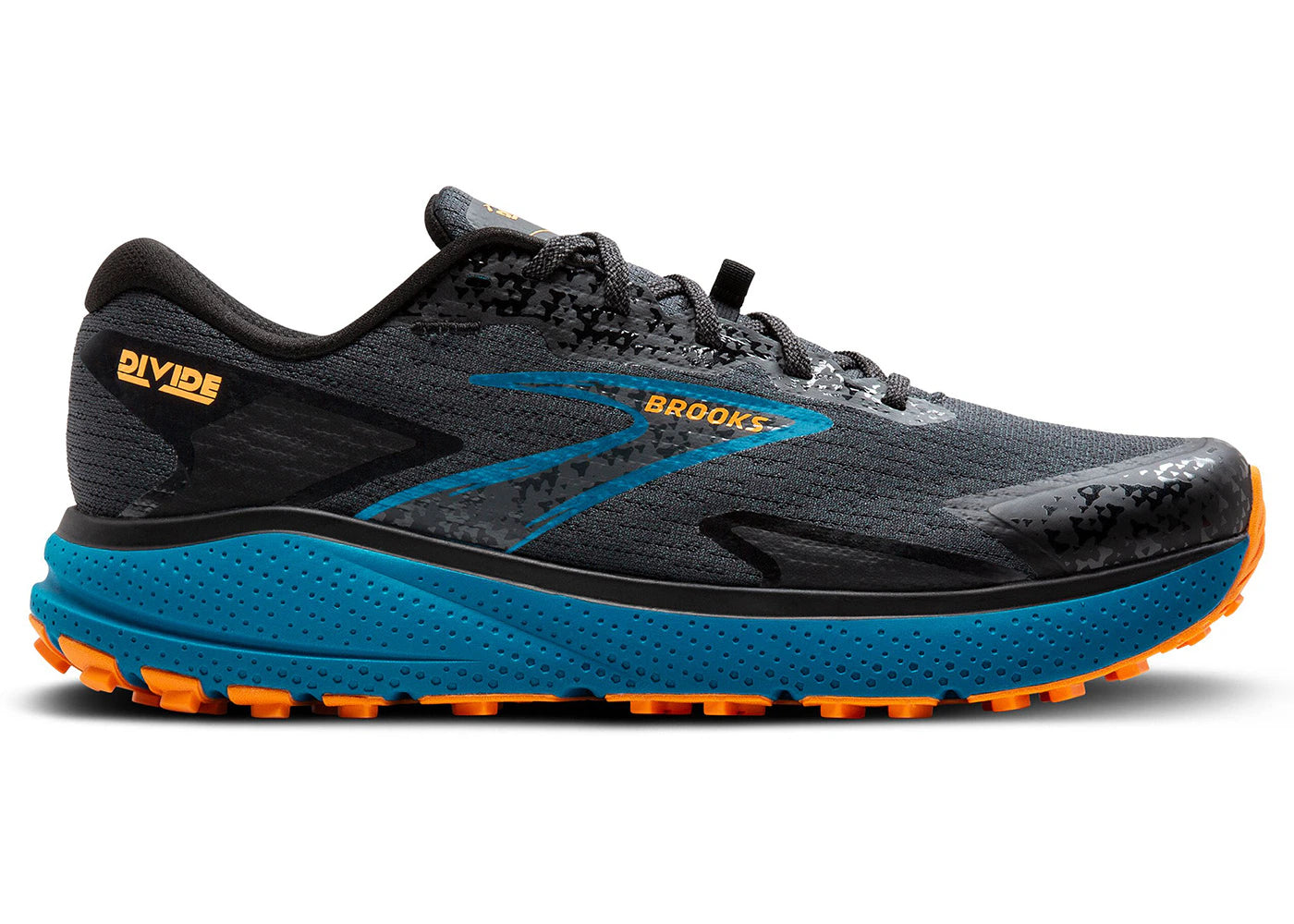 Brooks Divide 5 Ebony Blue Sapphire Orange