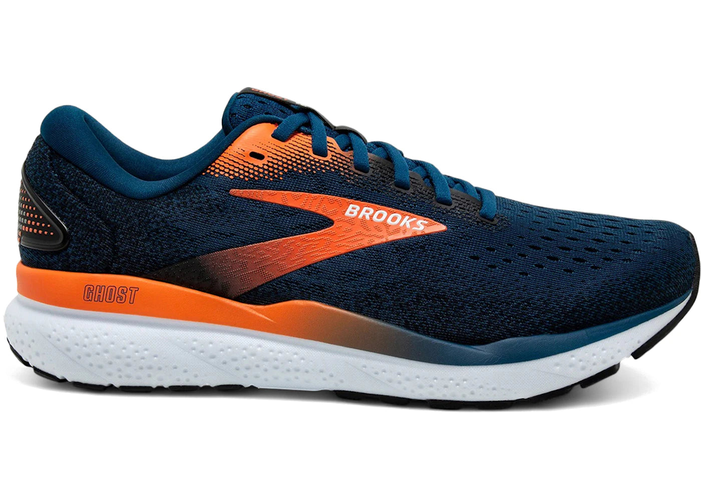 Brooks Ghost 16 Blue Opal Nasturtium