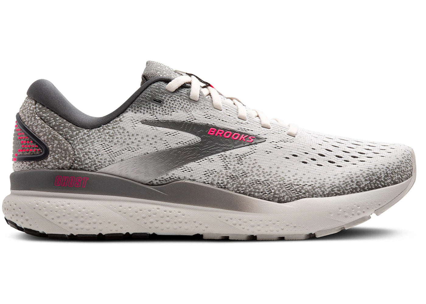 Brooks Ghost 16 Grey Gargoyle Pink (Women's)