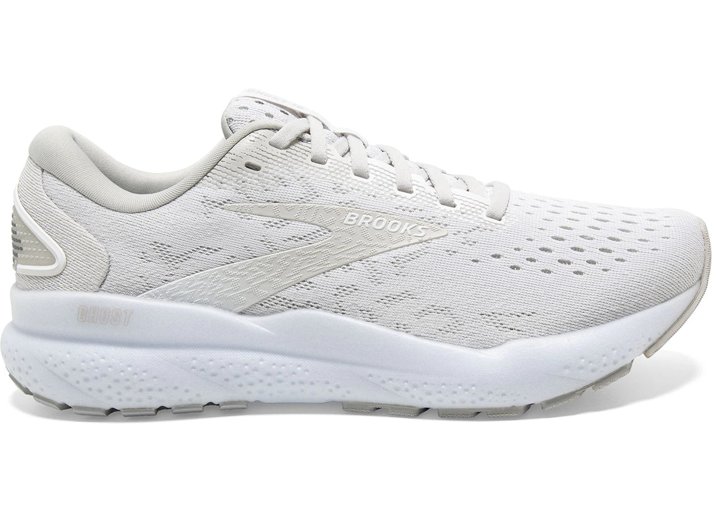 Brooks Ghost 16 White White Grey (Women's)