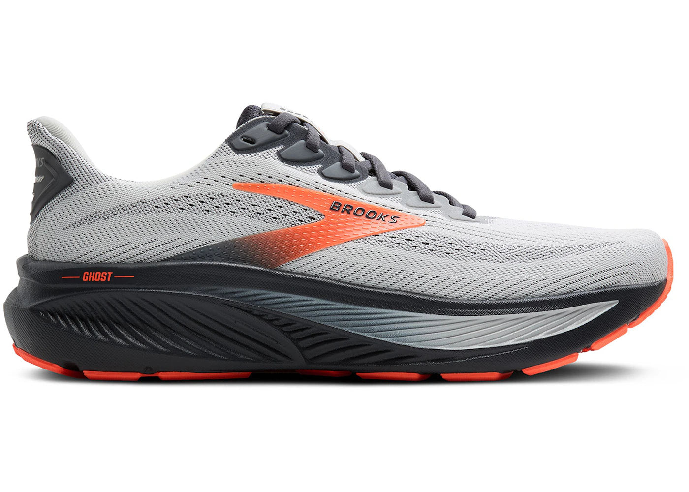 Brooks Ghost 17 Oyster Mushroom Orange Ebony