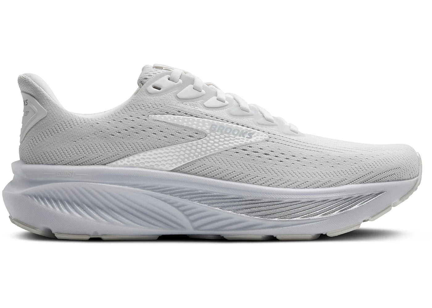 Brooks Ghost 17 White Grey (Women's)
